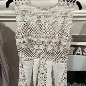 Tahari crochet top